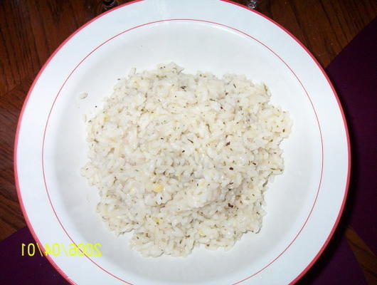 arroz de parmesão com limão cremoso