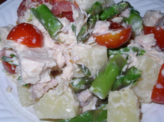 espargos e salada de frango (schwetzinger spargelsalat)