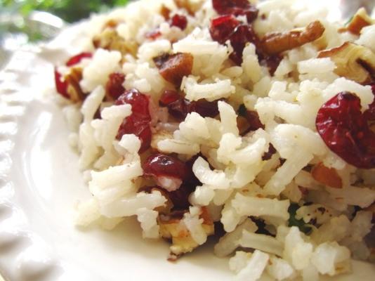 pilaf de arroz cranberry pecan