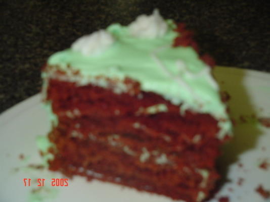 bolo de comida do diabo vermelho real