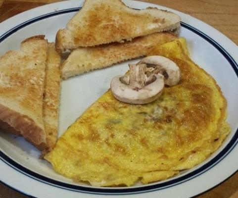 omelete de cogumelos simples