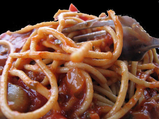 molho de espaguete de carne saudável