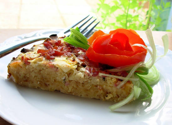 torta de ovo de rancho (estilo quiche)