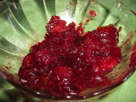 molho de cranberry de damasco