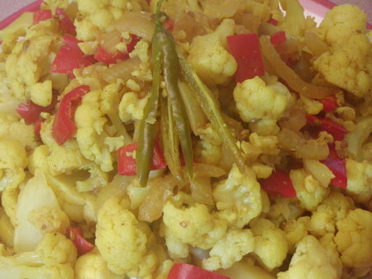 floretes de couve-flor ao curry (doce e picante)