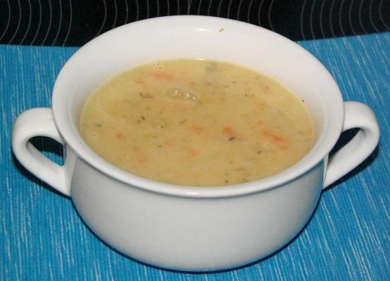 Sopa de batata rápida cremosa e saudável