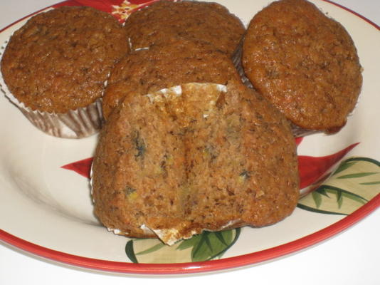 muffins de cenoura-banana (ou bolo)