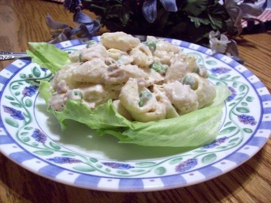 salada de macarrão fácil de atum