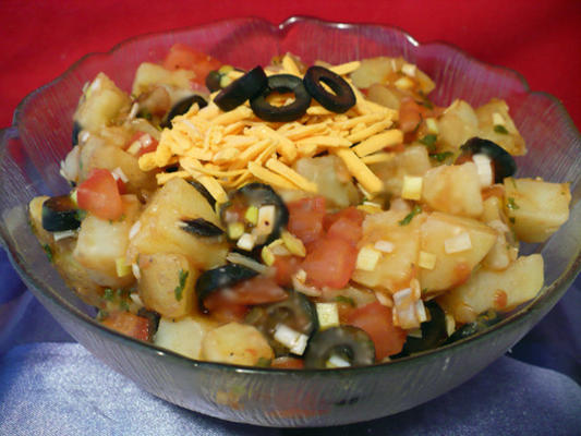 salada de batata mexicana quente