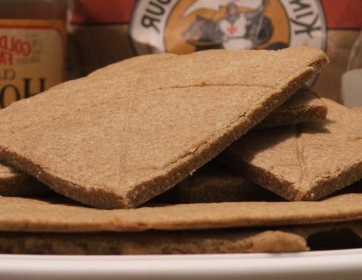 pão de trigo integral sem fermento