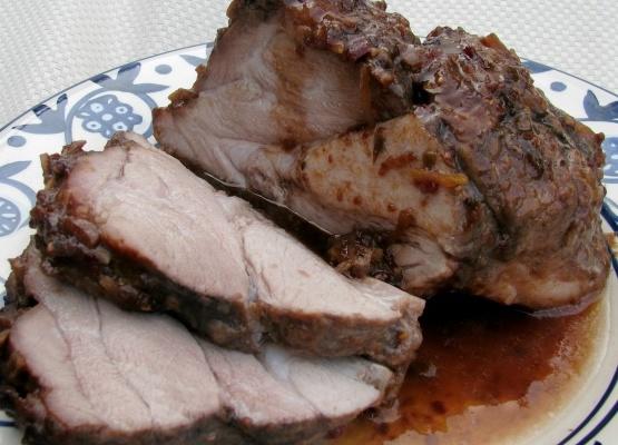assado de carne de porco framboesa chipotle