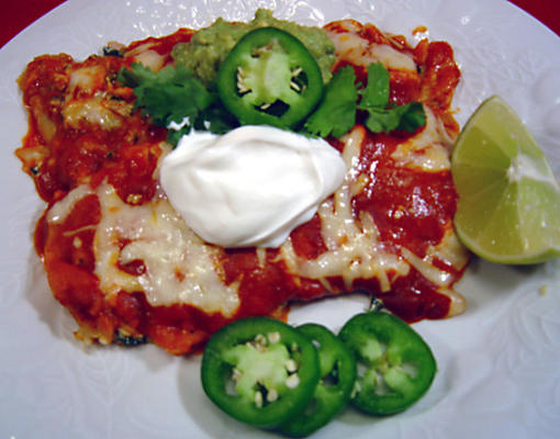 enchiladas de espinafre cremoso