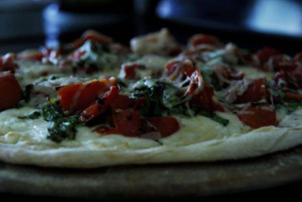 azeite de oliva caprese flatbread