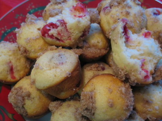 muffins de cranberry em miniatura