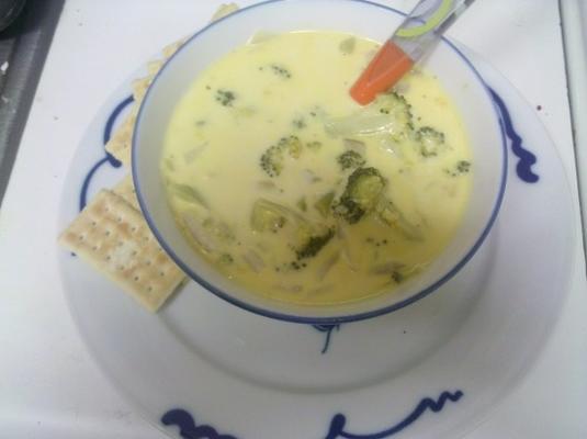 sopa de quinoa de queijo brócolis