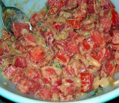 salada de tomate sudanesa (salata tomatim bel daqua)