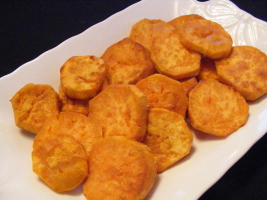 batatas doces fritas ou inhame