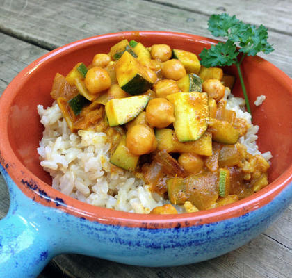 vegan grão de bico korma