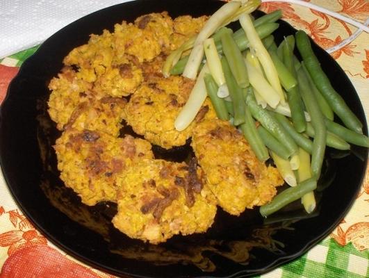 frango frito vegan / nuggets de frango vegan (sem glúten)