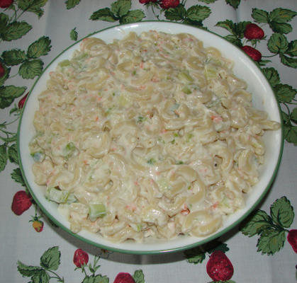 doce e azedo salada de macarrão