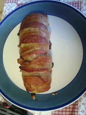 bacon envolto carne de porco