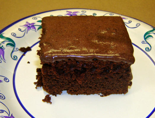 bolo de kahlua de chocolate com baixo teor de gordura