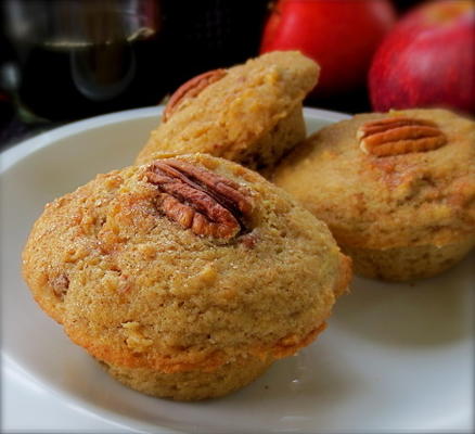 muffins de maçã e pecã (sem glúten ou não)