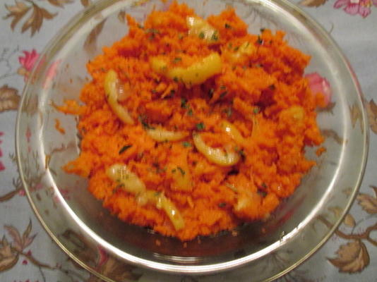 salada de cenoura marroquina com salsa e receita de limão assado