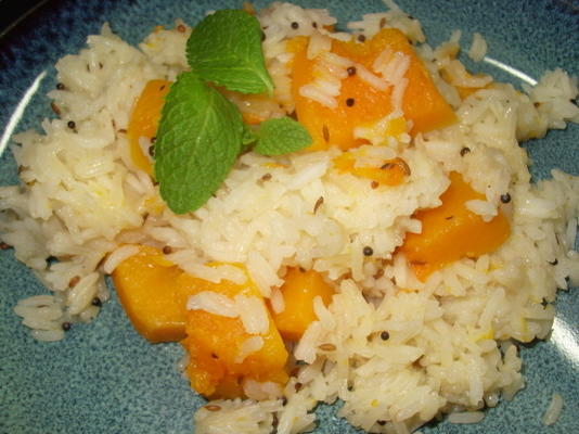 arroz basmati da polpa de butternut