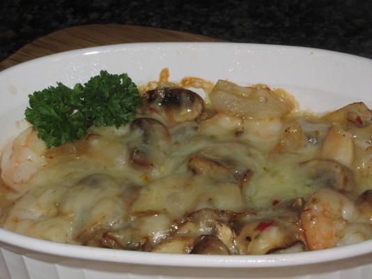 gratin de camarão