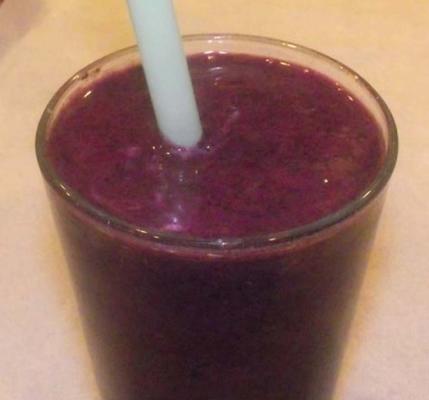 smoothie de kefir de mirtilo