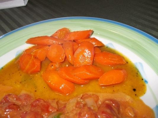 cenouras com molho de caril
