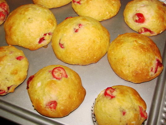 pão de cranberry de coco