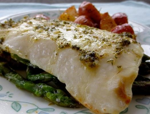 gremolata de bacalhau alaska assado no forno