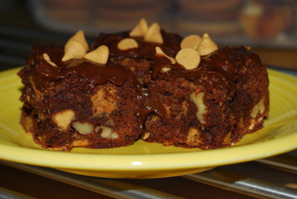 brownies de manteiga de amendoim chocolate katzen