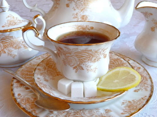 fazendo um copo perfeito ou bule de chá