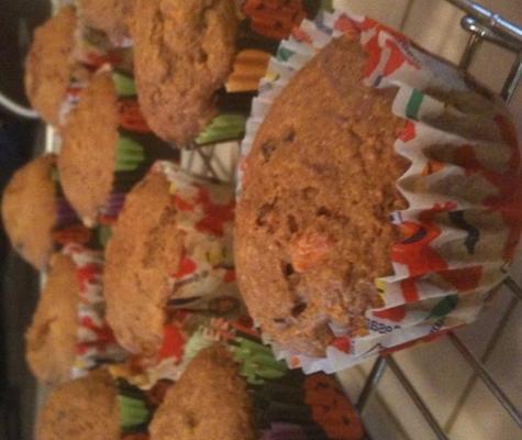 muffins de bolo de cenoura saudável