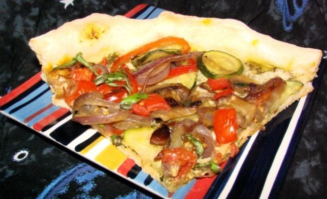 pizza de quatro veggie (receita de dieta de barriga lisa)
