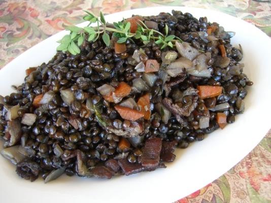 guisado de lentilhas de beluga da casa de barba de james