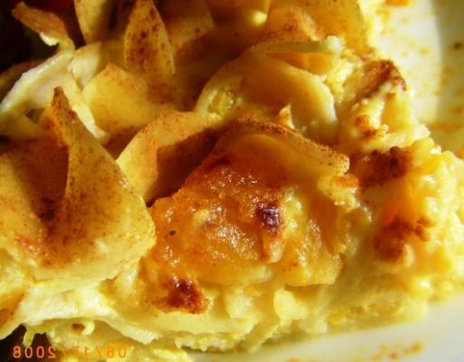 macarrão de damasco baixo teor de gordura kugel