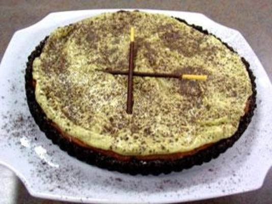 cheesecake de chocolate com pistache