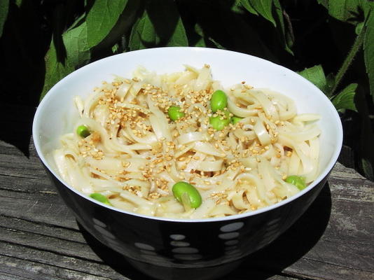 molho de tigela de macarrão curry de coco e gengibre