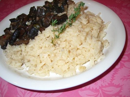 arroz com cogumelos