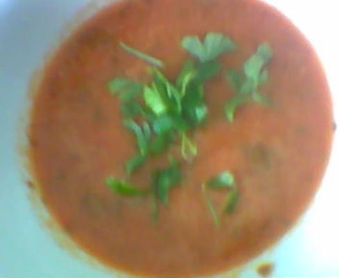sopa de cenoura tomate