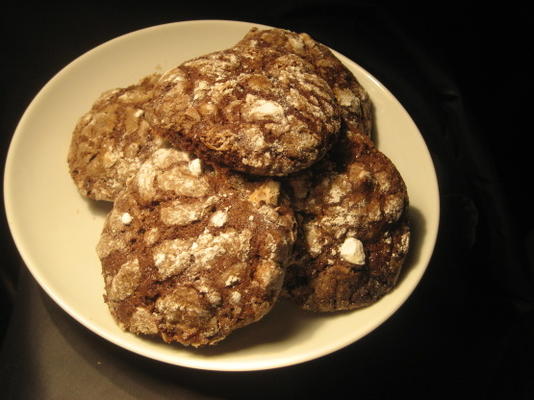 biscoitos de chocolate com estaladiço