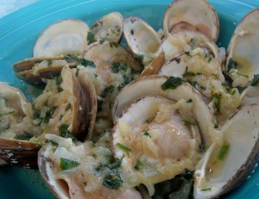 mariscos cozidos em champanhe