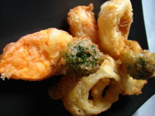 mistura de biscoito tempurá legumes