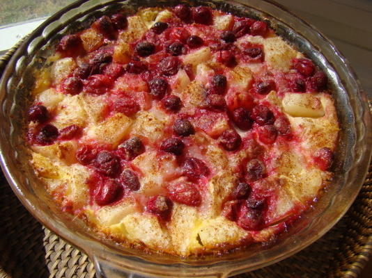 clafouti de pêra de amora