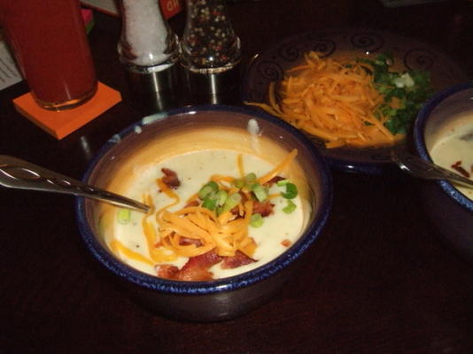 estilo de restaurante cozido sopa de batata