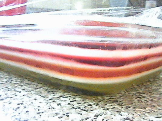 gelatina de sete camadas